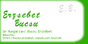 erzsebet bucsu business card